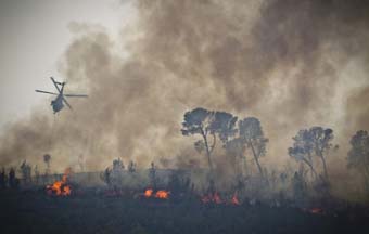 Imagen de un incendio forestal de este verano.